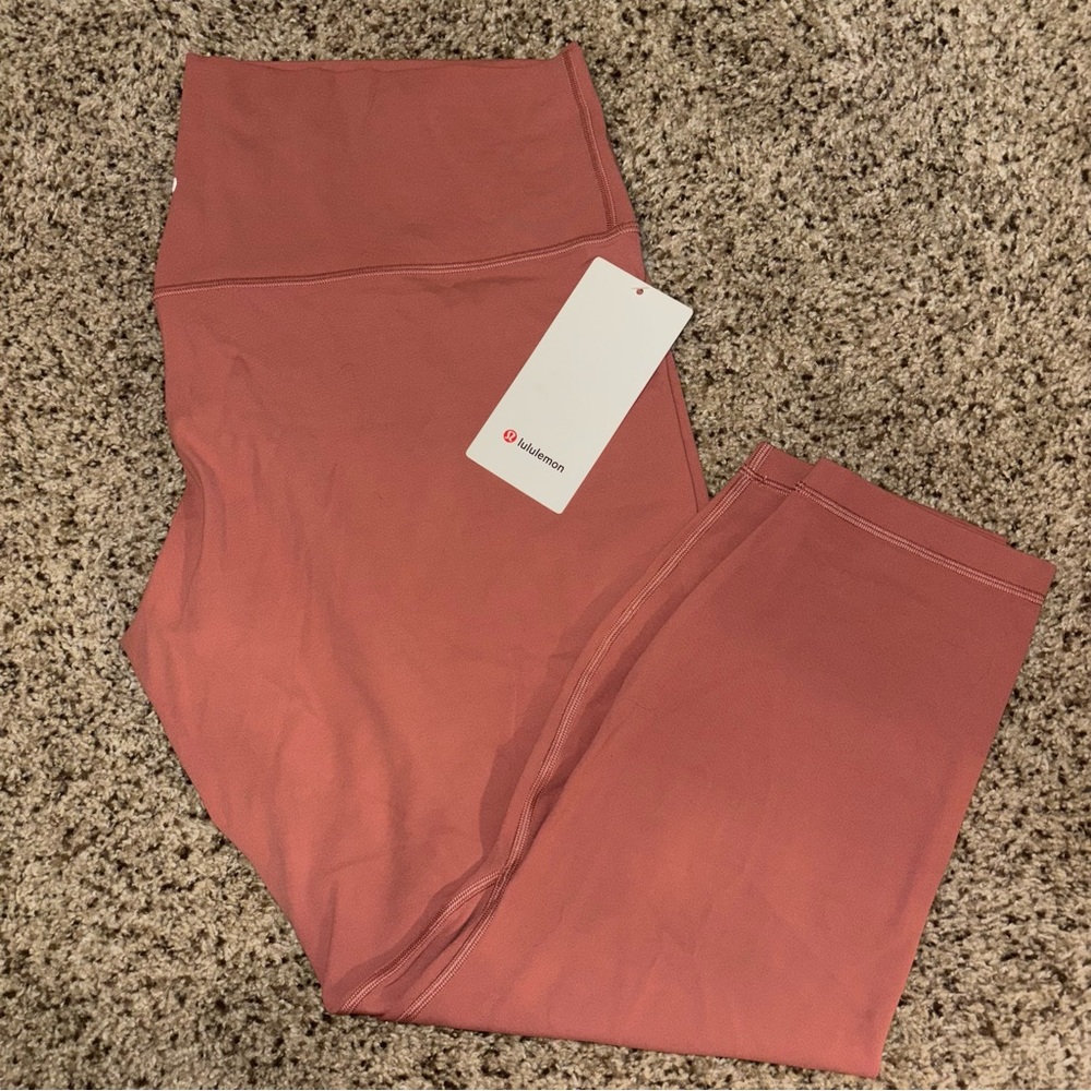 Lululemon Align Brier Rose Pink High-Waisted Leggings NWT Size 20